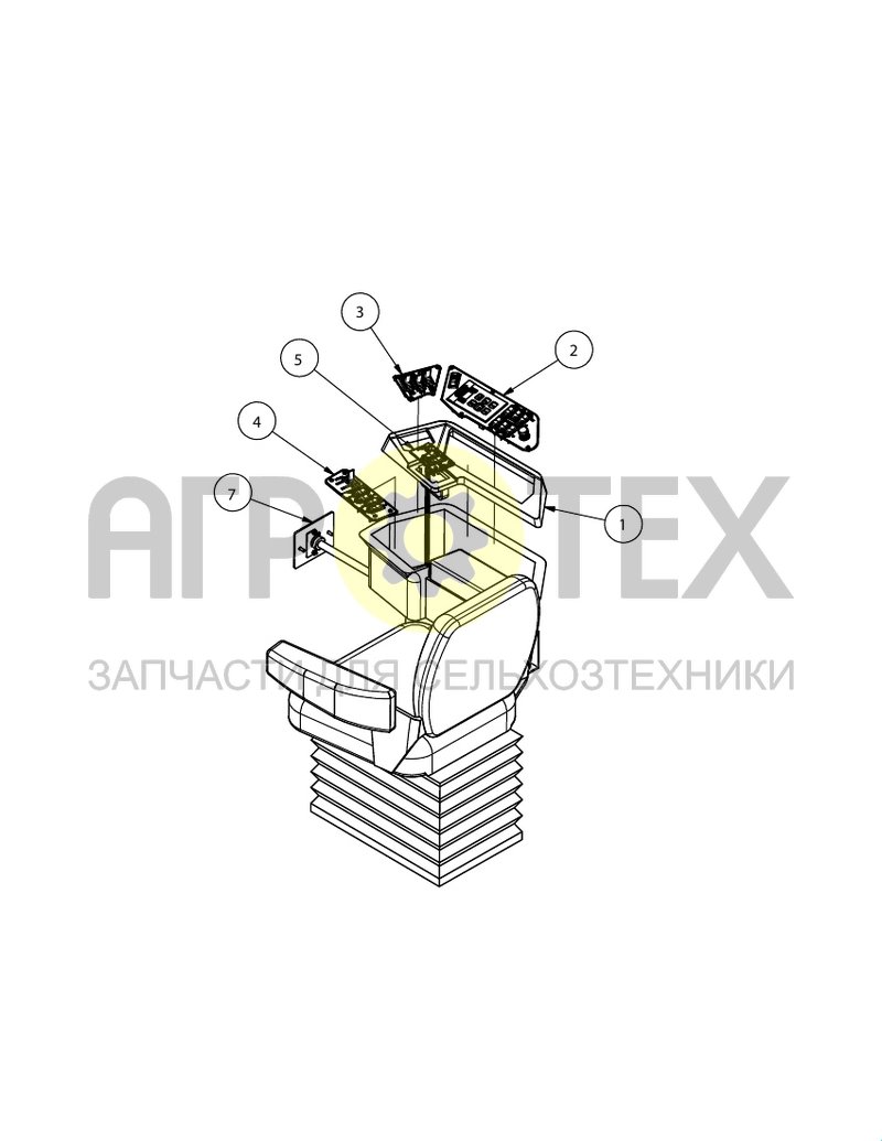 Чертеж Подлокотник (SX016731)